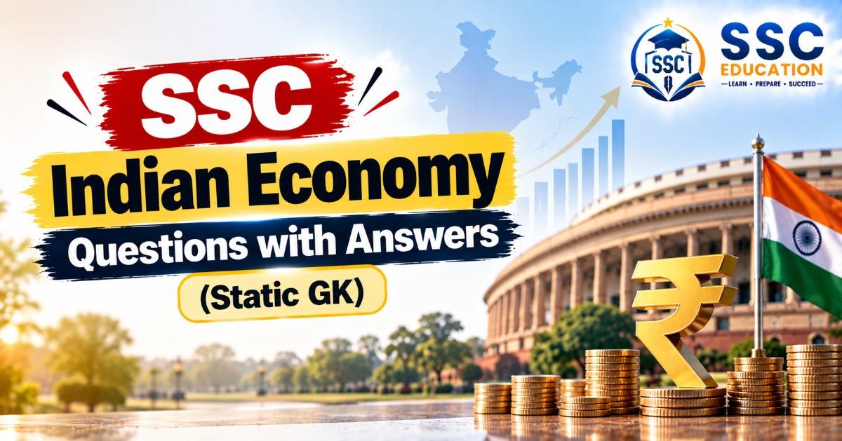SSC Indian Economy Questions with Answers (Static GK)