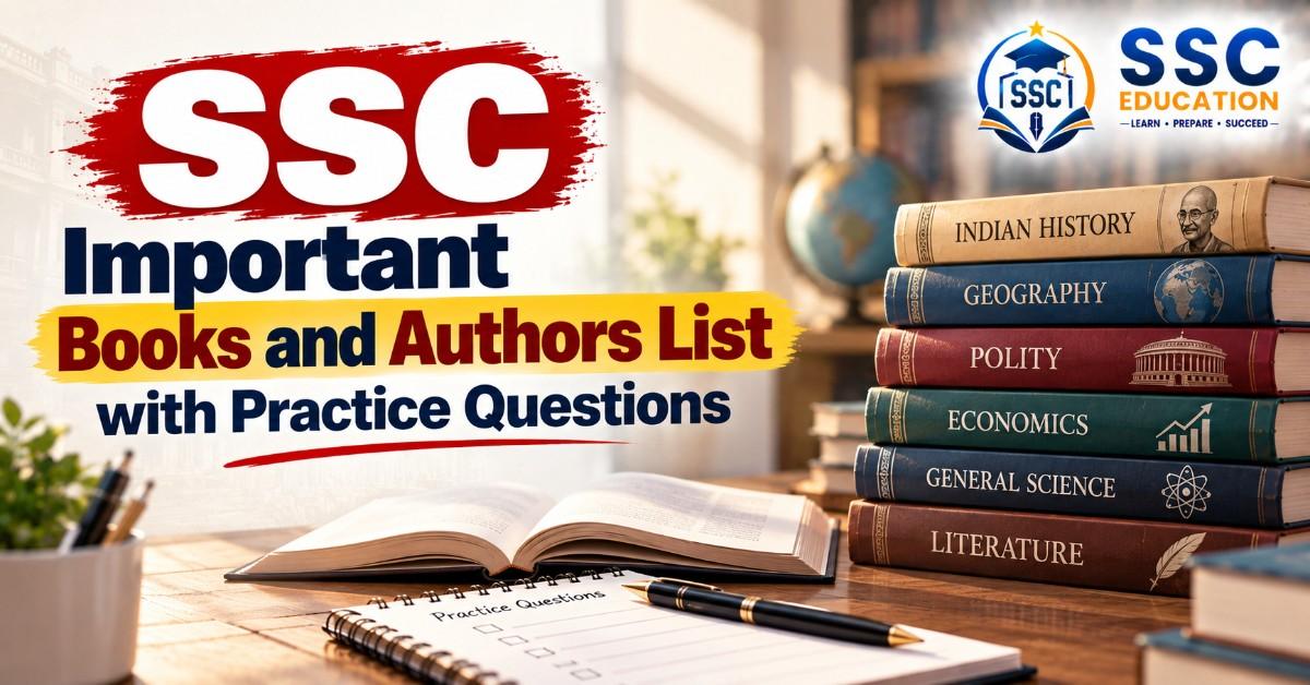 SSC Important Books and Authors List with Practice Questions