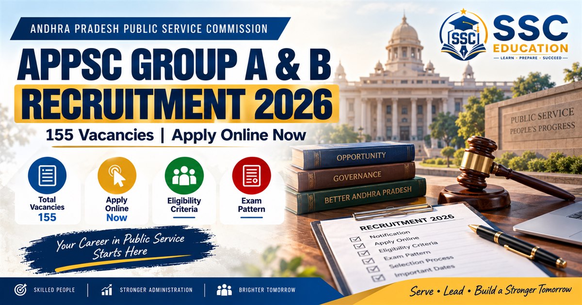 APPSC Group A & B Recruitment 2026: 155 Vacancies, Apply Online, Eligibility & Exam Pattern