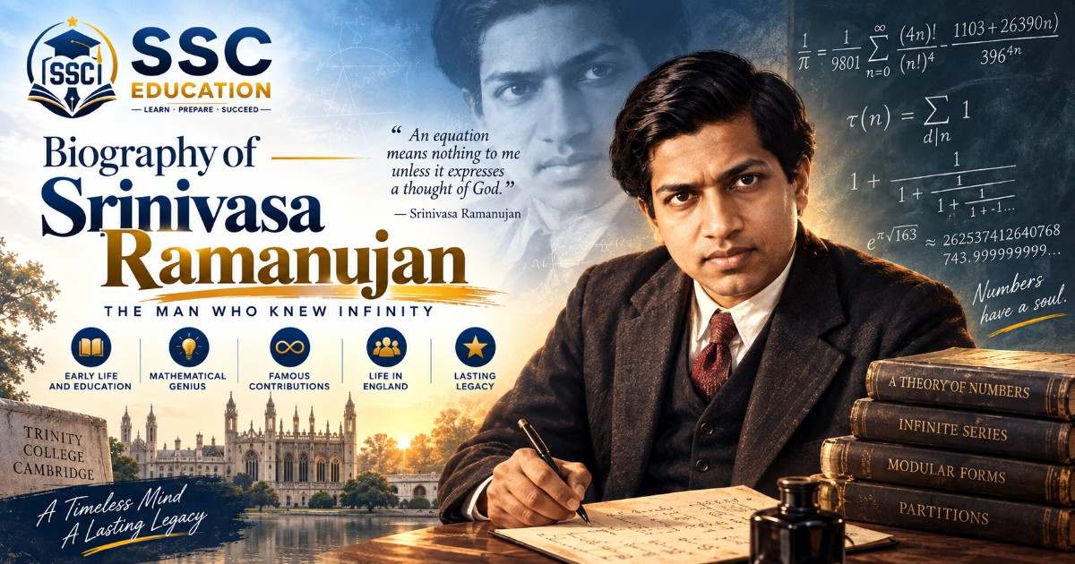 Biography of Srinivasa Ramanujan