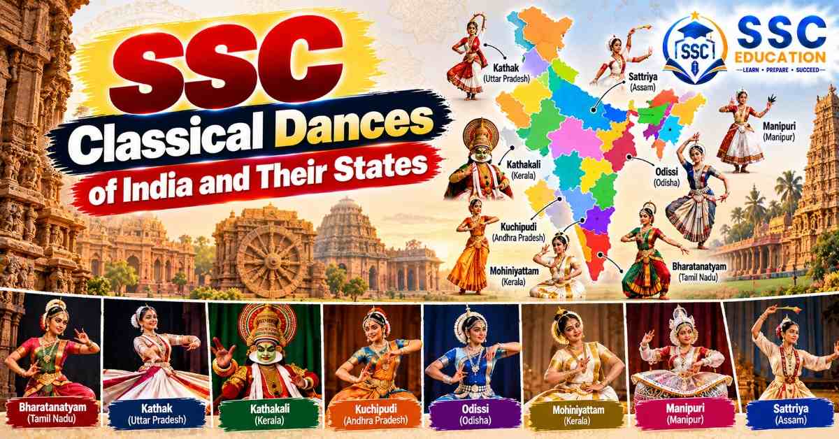 Classical Dances of India and Their States (Practice Questions)
