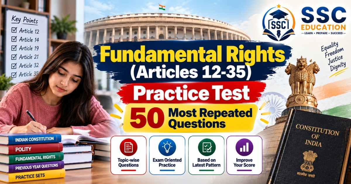 Fundamental Rights (Articles 12-35) Practice Test: 50 Most Repeated Questions