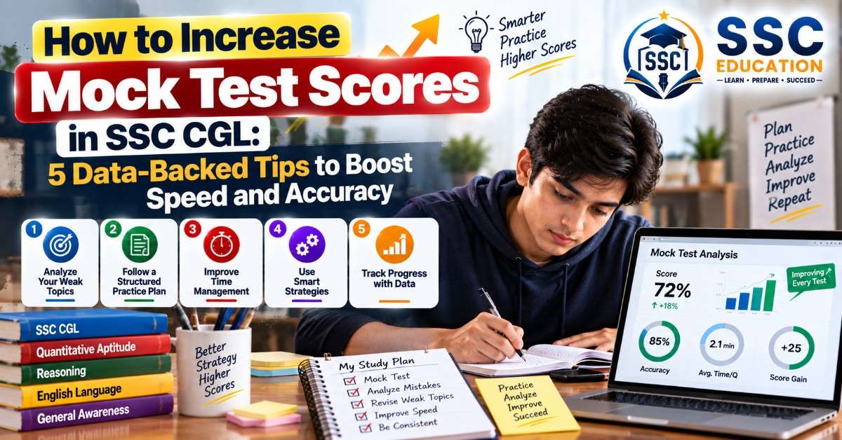 How to Increase Mock Test Scores in SSC CGL: 5 Data-Backed Tips to Boost Speed and Accuracy