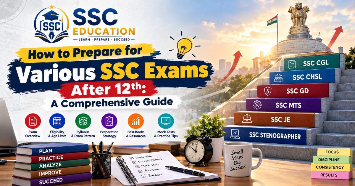 How to Prepare for Various SSC Exams After 12th: A Comprehensive Guide