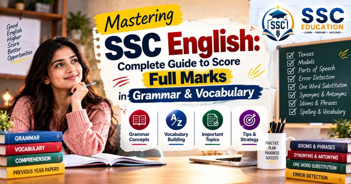 Mastering SSC English: Complete Guide to Score Full Marks in Grammar & Vocabulary
