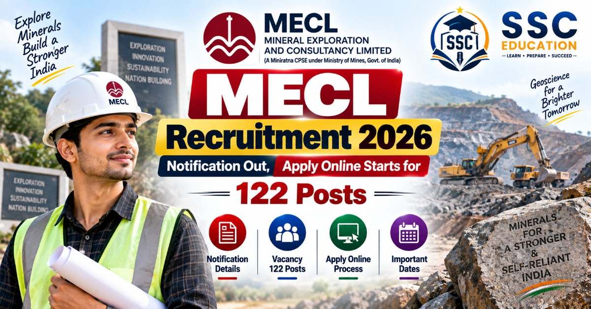 MECL Recruitment 2026 Notification Out, Apply Online Starts for 122 Posts