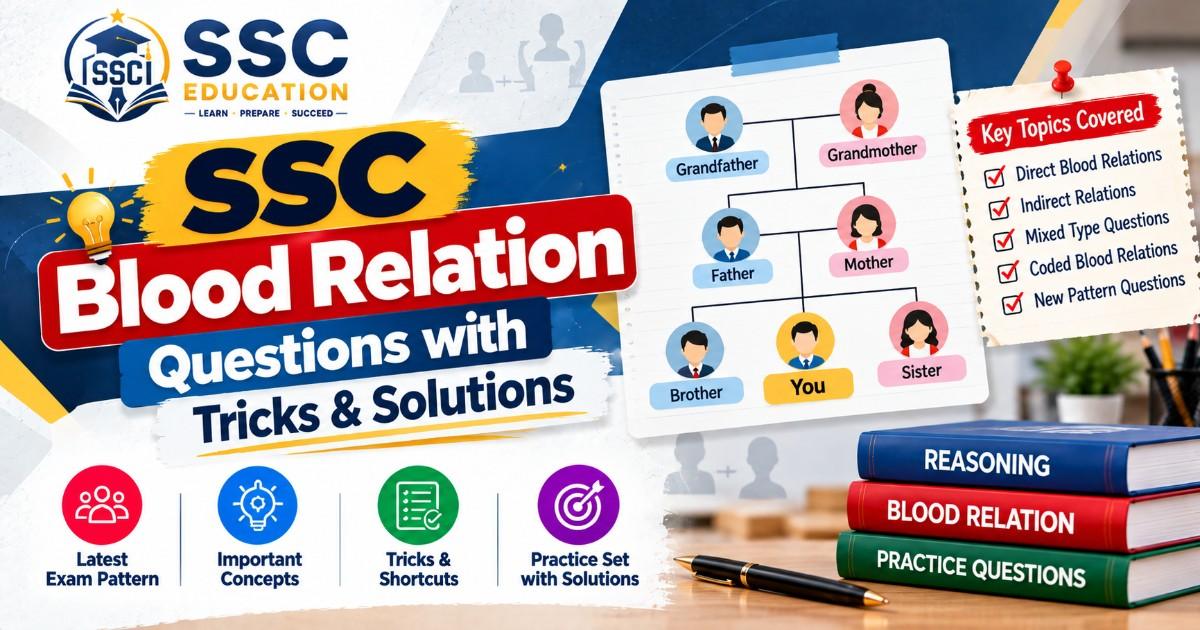 SSC Blood Relation Questions with Tricks & Solutions