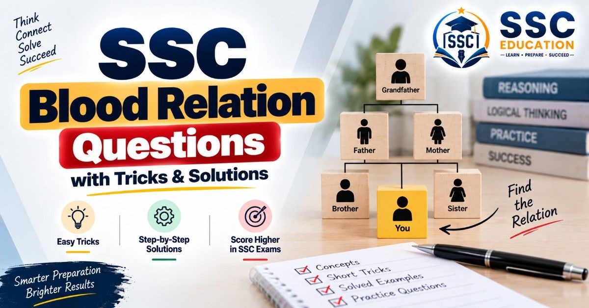 SSC Blood Relation Questions with Tricks & Solutions