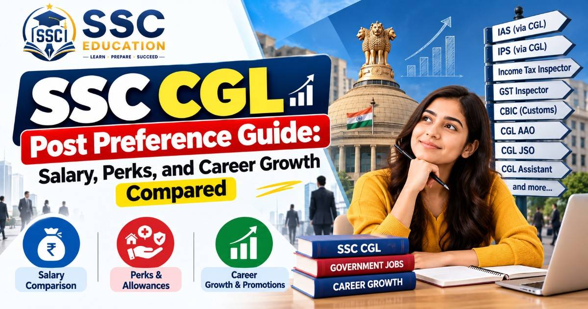 SSC CGL Post Preference Guide: Salary, Perks, and Career Growth Compared