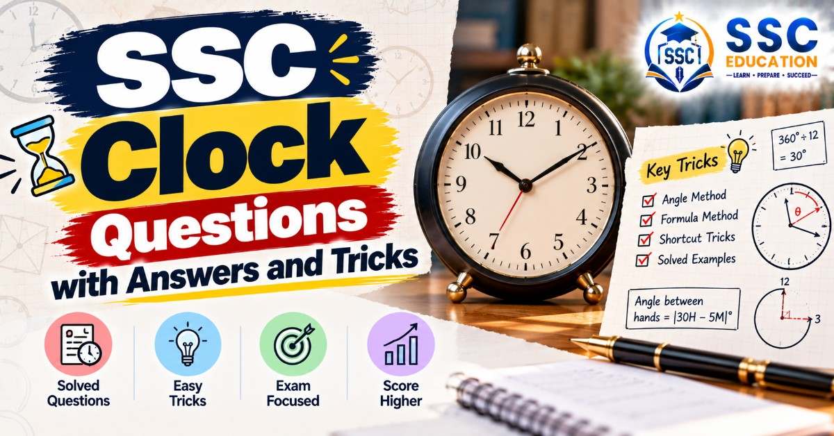 SSC Clock Questions with Answers and Tricks