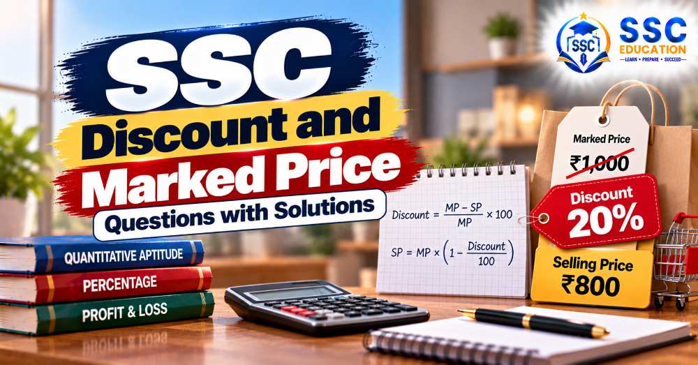 SSC Discount and Marked Price Questions with Solutions