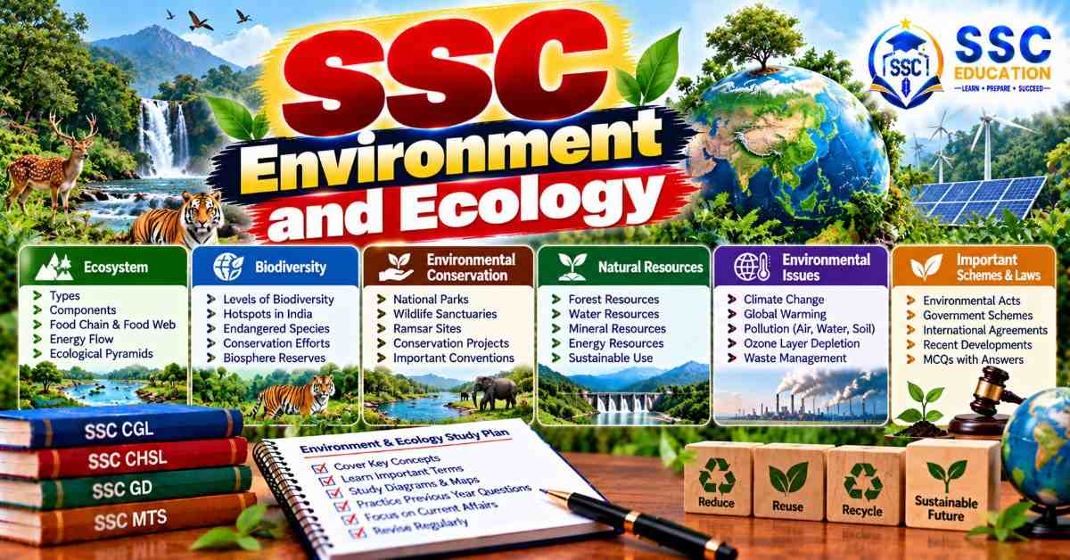 SSC Environment and Ecology Questions with Answers