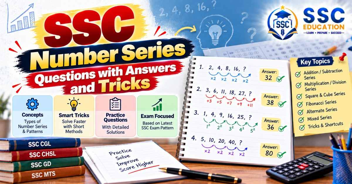 SSC Number Series Questions with Answers and Tricks
