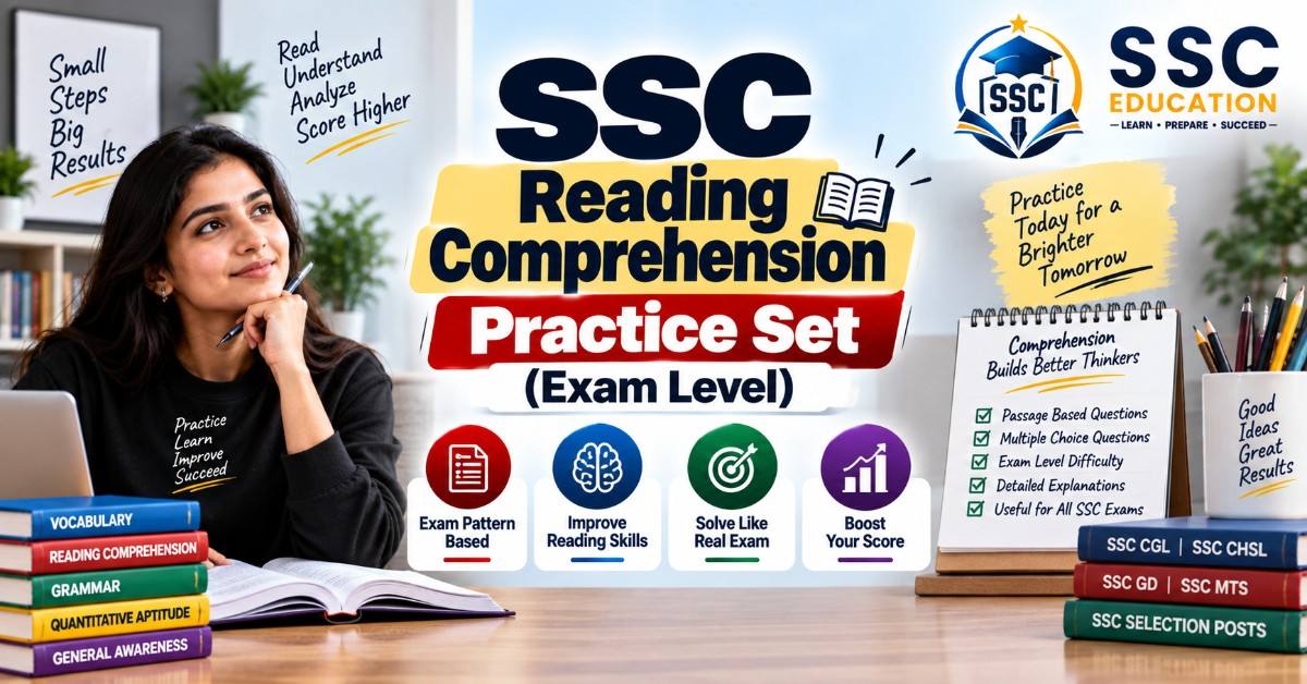 SSC Reading Comprehension Practice Set (Exam Level)