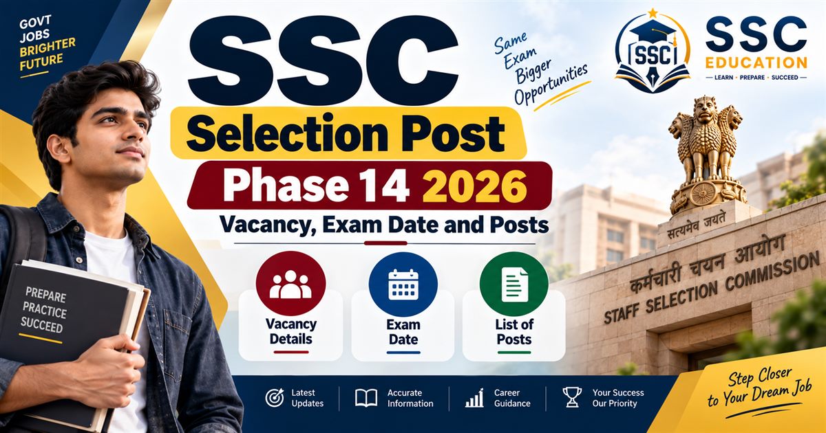 SSC Selection Post Phase 14 2026: Vacancy, Exam Date and Posts