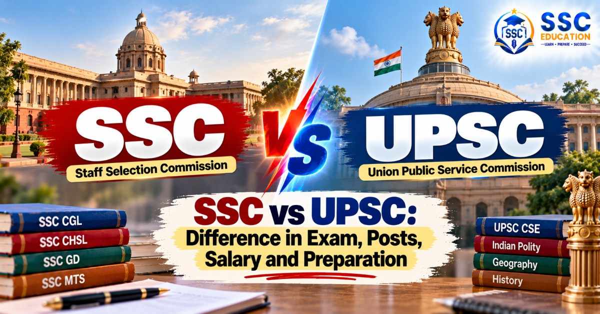 SSC vs UPSC: Difference in Exam, Posts, Salary and Preparation